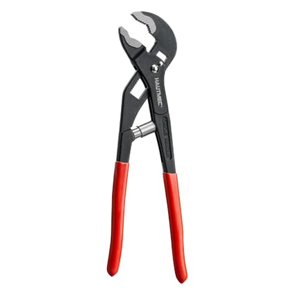 HAUTMEC 10-Inch Water Pump Pliers, Auto Adjusting Tongue and Groove Joint Pliers, One-Hand Spring-Loaded Design, CRV Steel V-Jaw with Comfort Grip, for Plumbing, Home Repair and Pipe Fittings, HT0088 - style: HT0088