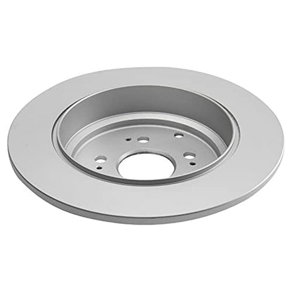TRQ Front and Rear Brake Rotors Set Premium G-Coated - style: BRA15435