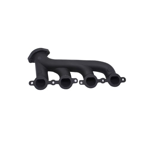 1 Set SHLPDFM Exhaust Manifold LS Swap Cast Iron Black Exhaust Manifold Headers Fits for Chevrolet LS1LS2LS3 4.8L 5.3L 6.0L WITH All Gaskets and Hardware and Flanges