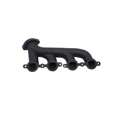 1 Set SHLPDFM Exhaust Manifold LS Swap Cast Iron Black Exhaust Manifold Headers Fits for Chevrolet LS1LS2LS3 4.8L 5.3L 6.0L WITH All Gaskets and Hardware and Flanges