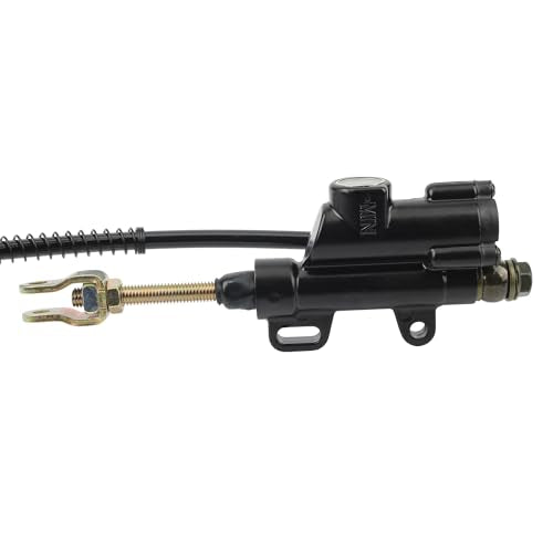 Rear Brake Master Cylinder Caliper Assembly and Brake Pad Compatible with 50cc 70cc 90cc 110cc 125cc Chinese TaoTao 110cc 125D 3050HD ATV 3050C SunL ATV Kids 4 Wheeler