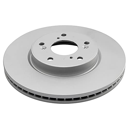 TRQ Front and Rear Brake Rotor Set G Coated Vented Solid - style: BKA14822