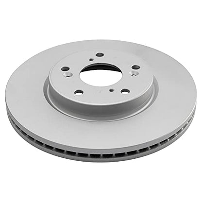 TRQ Front and Rear Brake Rotor Set G Coated Vented Solid - style: BKA14822
