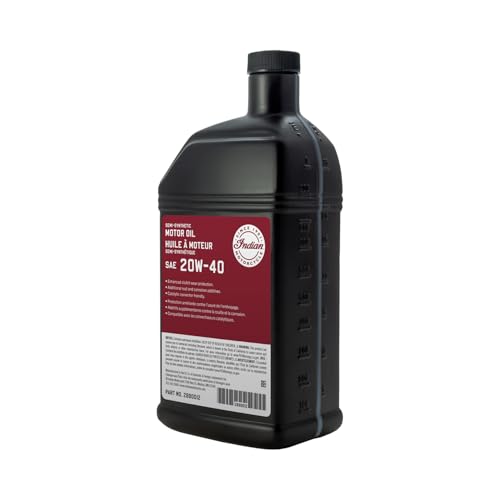 Indian Motorcycle 20W-40 Semi-Synthetic Motor Oil, 1 Quart - 2880012