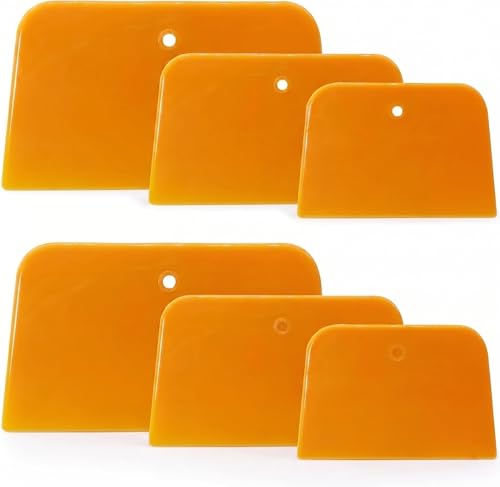 AZY Body Filler Spreaders, 6 Pcs Auto Body Filler Tools Plastic Putty Set