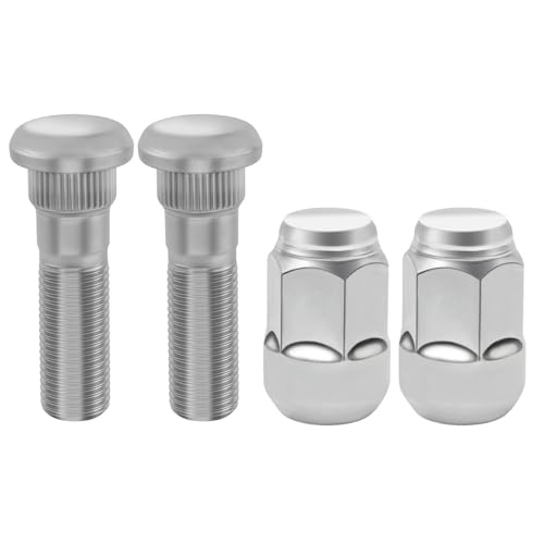 M12x1.50 Chrome Wheel Lug Stud Nut Set, Hub Bolt - size: 4PCS