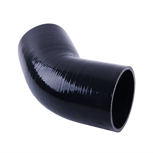 45 Degree ID 4"(102mm) Elbow Silicone Hose Intake Intercooler Coupler 4 inch Pipe,Length 102mm One Leg,4-Ply Thickness 5.4 mm - size: 45ID102(4")