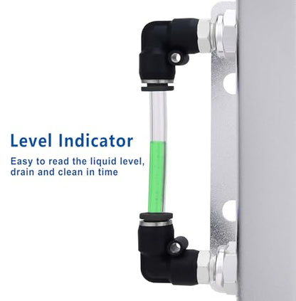 LokoCar Radiator Coolant Overflow Recover Tank 2L Universal Aluminum Silver - color: Silver, size: 2 Litres
