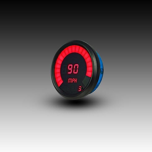 Intellitronix Speedometer Bargraph Memory Programmable Black Bezel M9222R (Red) - color: Red