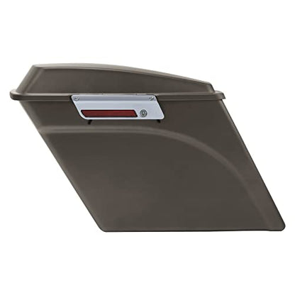 Green-L ABS 5" Stretched Saddlebag Fit for Harley Touring 1993-2013 - color: Pewter 2#