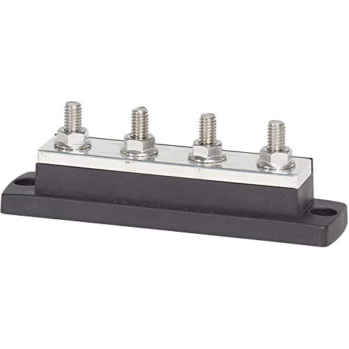Blue Sea Systems MaxiBus Bus Bar, 250A - style: 250A - 4 Stud, no Cover