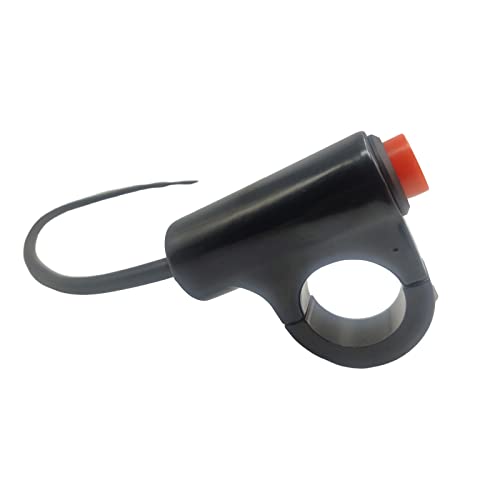 RAYANA 7/8" 22mm Motorcycle Handlebar Push Button Switch Horn, Stop/Start, Kill, Flameout Switch (Momentary Action)