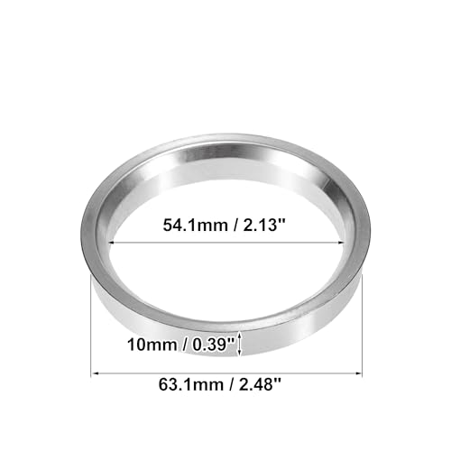 X AUTOHAUX 4pcs OD 63.1mm to ID 54.1mm Aluminum Alloy Hub Centric Rings - size: 63.1mm ID to 54.1mm OD