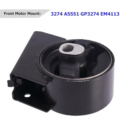 Engine Motor Mount & Trans Mount Compatible with 2011-2019 Dodge Journey 3.6L FWD 2011-2014 Dodge Avenger Chrysler 200 3.6L Replacement for 3274 3167 3256 3246 A5551 A5443 A5632 A5543 - size: Dodge Journey 3.6L 2011-2019