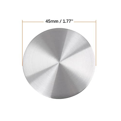 X AUTOHAUX 45mm Silver Tone Car Wheel Center Hub Caps Sticker 4pcs - size: 45mm
