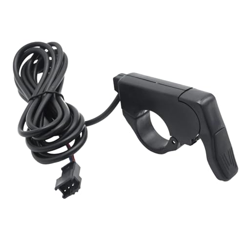 7/8'' 22mm Ebike Thumb Throttle, Electric Scooter Throttle, Electric Throttle Thumb Throttle, Left/Right Hand Thumb Throttle for 36V 48V 60V 72V Electric E-Bikes (SM Plug)