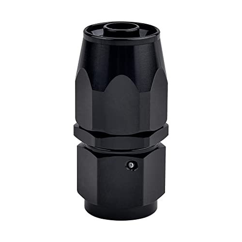 EVIL ENERGY 4AN Hose End Fitting Straight Swivel for CPE Braided Hose Black - size: 4AN, style: Straight