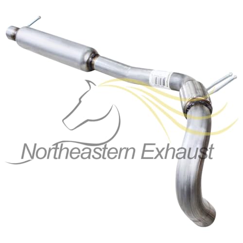 Exhaust Resonator Compatible with Chrysler Town & Country 2011-2016 3.6L | Dodge Grand Caravan 2011-2020 3.6L | Stainless Steel | Northeastern Exhaust | Includes Clamps | Direct-Fit Replacement