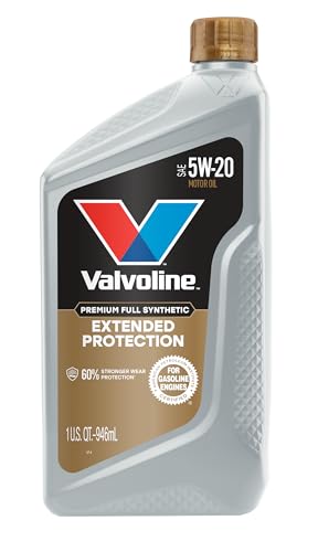 Valvoline Extended Protection Full Synthetic Motor Oil SAE 5W-20 1 QT, Case of 6 - size: 1 QT, Pack of 6, style: Extended Protection