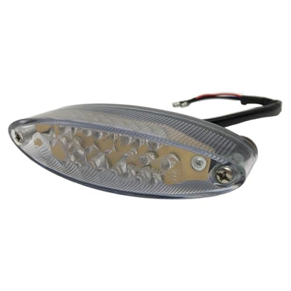 Universal 12V 28LEDs Motorcycle Brake Warning Tail Light - color: Clear