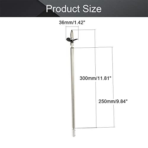 Fielect Drive Shaft w Propeller and Universal Joint for RC Boat, L300mm Shaft, L250mm Sleeve, D36mm Propeller, Fit for 3.17mm Motor Shaft - color: 3.17mm 30cm 25cm