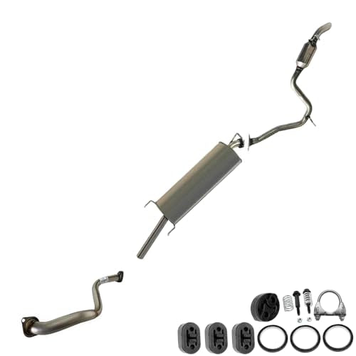 Northeastern Exhaust | Front Pipe, Muffler, Resonator Exhaust System Kit Compatible for RAV4 2006-2008 2.4L | RAV4 2009-2012 2.5L | Free Gaskets, Clamp, Hangers, and Spring Bolt Kit Included