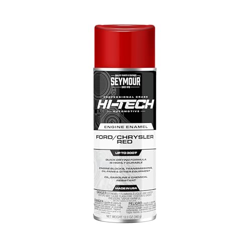 Seymour EN-44 Hi-Tech Engine Spray Paint, Ford/Chrysler Red - color: Ford/Chrysler Red