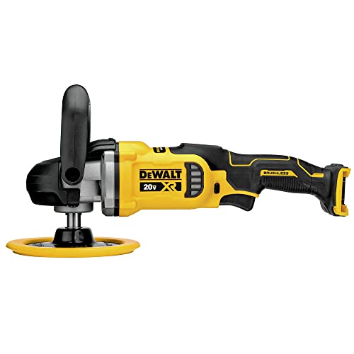 DEWALT 20V MAX* XR Cordless Polisher, Rotary, Variable Speed, 7-Inch, 180 mm, Tool Only (DCM849B)