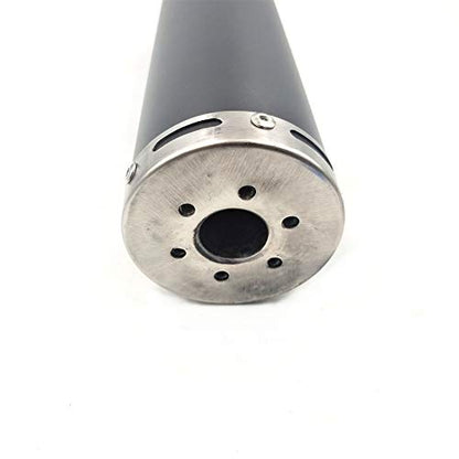 Black Exhaust System Muffler for GY6 50cc Scooters 139QMA 139QMB 4 Stroke Engine