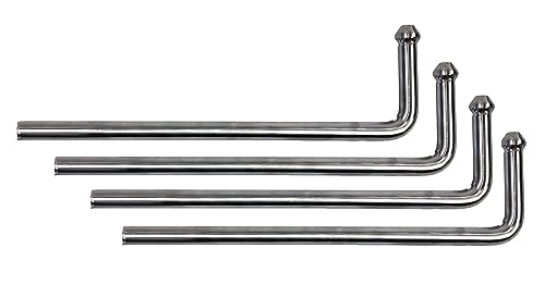 4 pcs Universal Swinging 10" Stainless Steel Exhaust Hanger 0.47" Rod Weld On