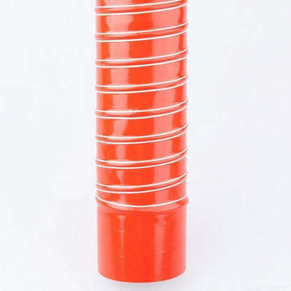 AC PERFORMANCE ID 2.5" Silicone Air Intake Ducting with Cuff Red 1 Meter - color: Red with Cuff, size: 2.5", 3.3 FT (1M)