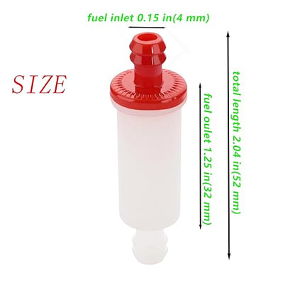 2530009 2630009 1/4 inline Fuel Filter fits Polaris Trail Boss 250 325 330 Sportsman 400 500 550 Hawkeye Xpresss Xplorer 300 400 Parts