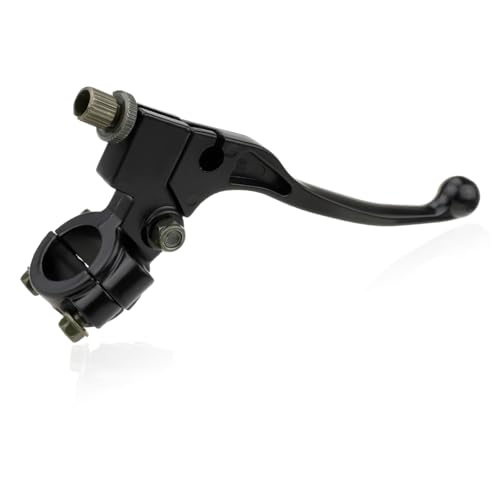 KVAEY Motorcycle Clutch Lever, 7/8" 22mm Left Handlebar Folding Brake Lever Perch, Clutch Handle Lever Replacement (Black) - color: Black