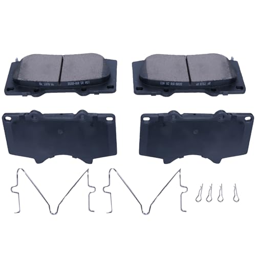 Brakes Premium Ceramic Replacement Front Brake Pad Set 2010-2019 For Lexus,2001-2019 For Toyota - style: D976-1