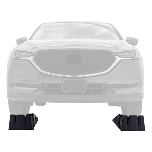 Car Service Ramps for Oil Change, 8,000 lb GAWR, 6.25" Lift, Black Widow