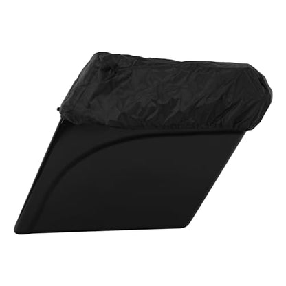 TCMT Vivid Black 5" Stretched Saddlebags 6X9 Speaker Lid Fits For Harley Touring Models CVO Road Glide Road King Street Glide Electra Glide Ultra Classic 1994-2013 - color: Vivid Black Chrome Latches(6x9 Speaker Lid)
