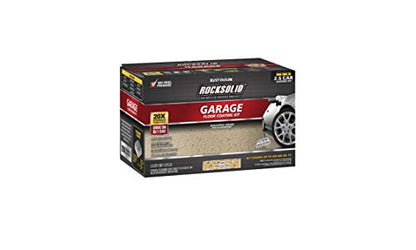 Rust-Oleum RockSolid Garage Floor Coating Kit, Tan, 2.5 Car Kit - color: Tan, size: 1 Count (Pack of 1)