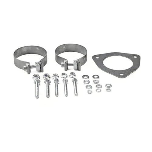 Stainless Steel Exhaust Pipes Kit + Muffler for 2011-2023 Ford F-250 F-350 F-450 SuperDuty Pickup Truck 6.7L 4" Powerstroke Diesel - size: for 2011-2023 F-250 F-350 F-450