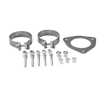 Stainless Steel Exhaust Pipes Kit + Muffler for 2011-2023 Ford F-250 F-350 F-450 SuperDuty Pickup Truck 6.7L 4" Powerstroke Diesel - size: for 2011-2023 F-250 F-350 F-450