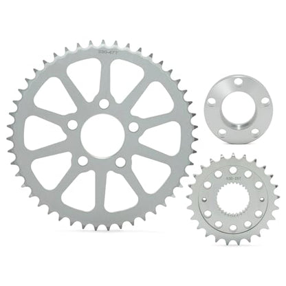 TOFR Belt Drive to Chain Drive Conversion Kit for Harley Softail Dyna 18-up - size: 25T+47T