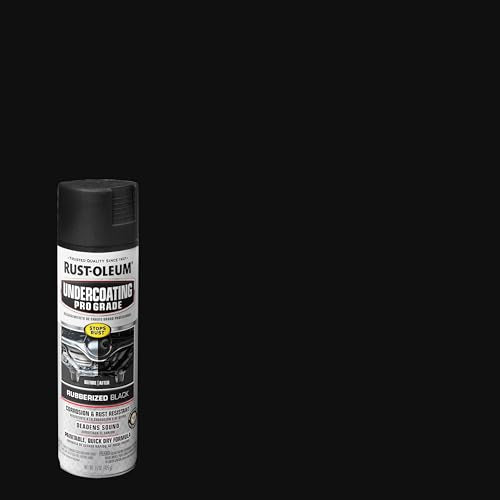 Rust-Oleum Stops Rust Pro Grade Rubberized Black Undercoating Spray - size: 15 Ounce (Pack of 1), style: Undercoating Spray