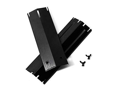 Universal Adjustable Grill Heat Plate Replacement for Gas Grill, Porcelain Steel Heat Plate Shield, Flavorizer Bar, Extends from 11.75" Up to 21" L (Pack of 3) - size: Pack of 3