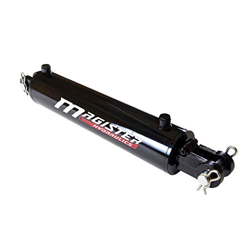 Hydraulic Cylinder 3.5" Bore x 10" Stroke, Welded Hydraulic Ram with Clevis Ends, Double Acting Hydraulic Piston 3500 PSI (WCL 3.5x10) - color: 10" Stroke, size: 3.5" Bore