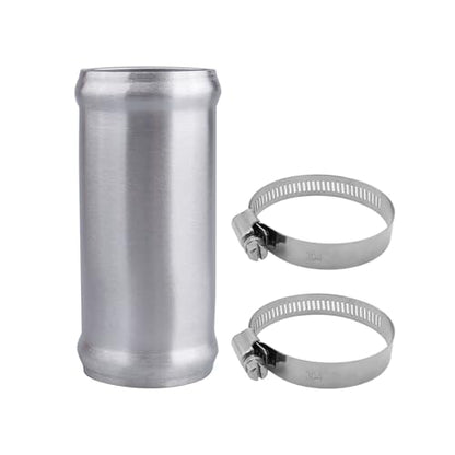 AC PERFORMANCE OD 1.75" Aluminum Tube Hose Joiner with Clamps - size: 1.75" (45mm)
