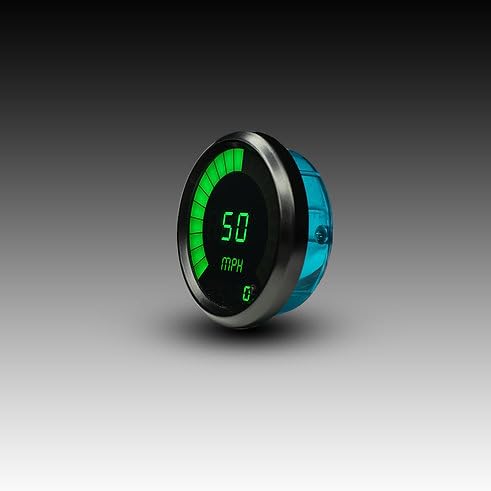 Intellitronix Speedometer Bargraph Memory Programmable Black Bezel M9222G (Green) - color: Green