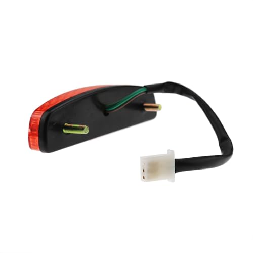 PRO BAT 12V Rear Tail Brake Tail Light with 3 Pin Female Plug - color: Red