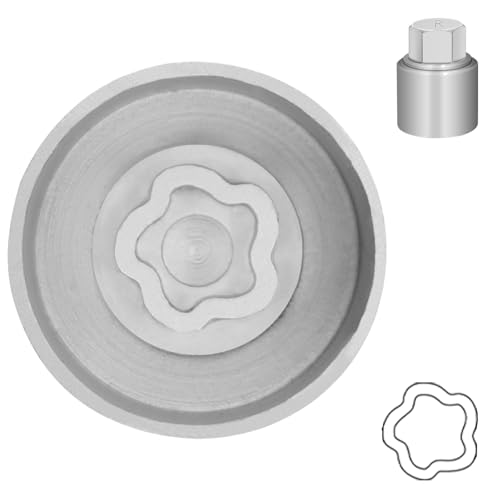 Type R Wheel Locking Nut Key for Land Rover, Lug Nut Removal Tool - size: Socket R