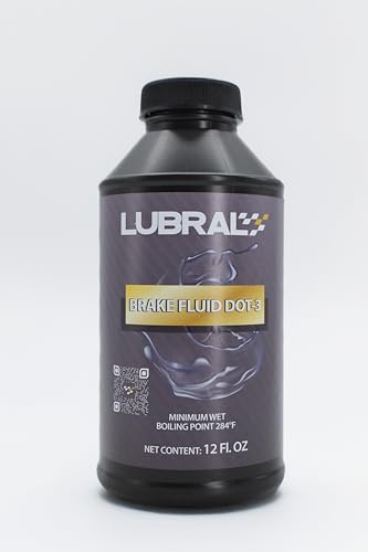 DOT 3 Brake Fluid | High Boiling Point, Corrosion Protection & Chemical Stability | Compatible with Disc, Drum & Mixed Brake Systems | Light & Heavy‑Duty Vehicles|12 Oz | Single Pack