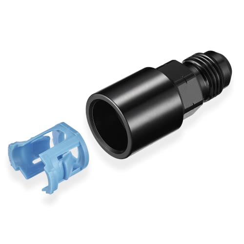 6AN Male to 3/8" SAE Quick-Disconnect Female Push-On EFI Fitting Aluminum Connector Oil Fuel Adapter
