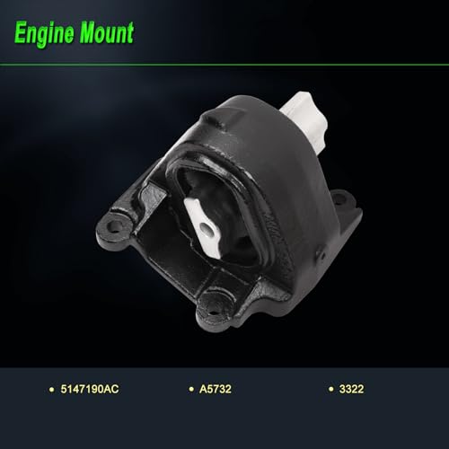 Engine Mount Compatible with 12-17 Wrangler 18 Wrangler JK 3.6L - size: 2012-2017 Jeep Wrangler